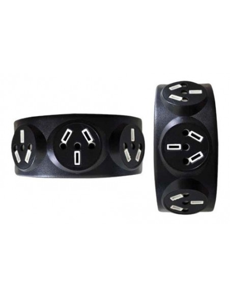 Vcf T3p Tripto Ficha Triple Trapezoidal Multinorma P.chato   C/n Vcf T3p Tripto Ficha Triple Trapezoidal Multinorma P.chato   C/n