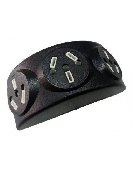 Vcf T3p Tripto Ficha Triple Trapezoidal Multinorma P.chato   C/n Vcf T3p Tripto Ficha Triple Trapezoidal Multinorma P.chato   C/n