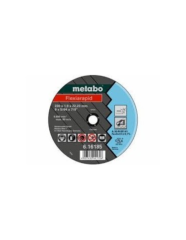 Metabo 616229000 Disco De Corte 230 X 1.9 X 22,23 Metalico  Flexirapid Tf42 Metabo 616229000 Disco De Corte 230 X 1.9 X 22,23 Metalico  Flexirapid Tf42