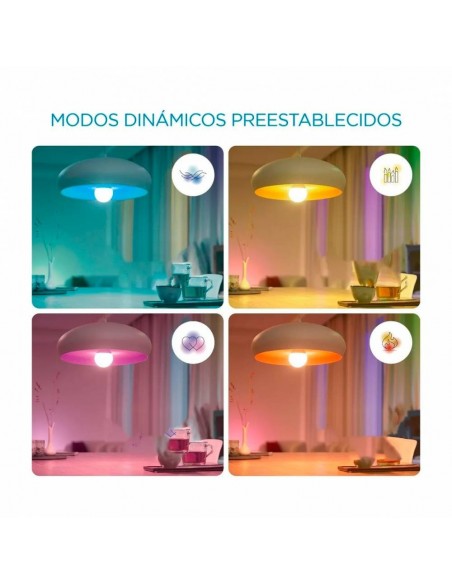 Wiz 8718699785376 Smart Rgb E27  9w 810 Lms Wifi (color Change+dimmeable)  30.000hrs App Smart Life Lampara Wiz 8718699785376 Smart Rgb E27  9w 810 Lms Wifi (color Change+dimmeable)  30.000hrs App Smart Life Lampara