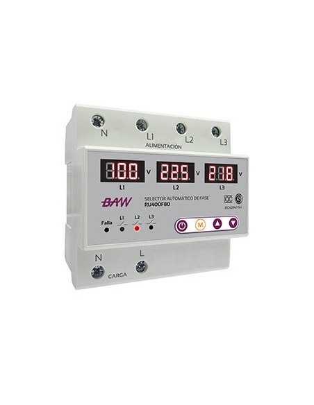 Baw Ru400f80  Selectora De Fase Automatica 3 A 3 - C/detetor De  Alta Y Baja