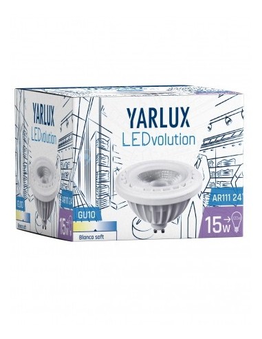 Yarlux 161491 Ar-111 220v X  15w/830 Calida Dimm Gu-10 24 Led. Yarlux 161491 Ar-111 220v X  15w/830 Calida Dimm Gu-10 24 Led.