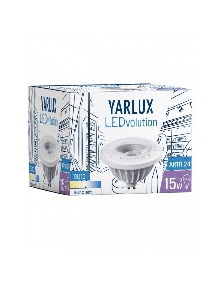 Yarlux 161491 Ar-111 220v X  15w/830 Calida Dimm Gu-10 24 Led. Yarlux 161491 Ar-111 220v X  15w/830 Calida Dimm Gu-10 24 Led.