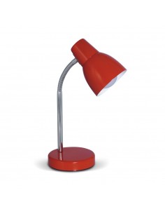 Dabor Natal-m Rojo Lampara De Mesa Flexible Barral Cromo E27