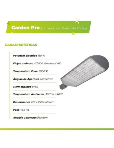 Bael Garden Pro 150 Alumbrado Publico...