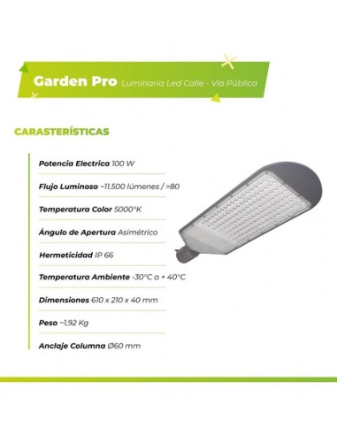 Bael Garden Pro 100 Alumbrado Publico... Bael Garden Pro 100 Alumbrado Publico...