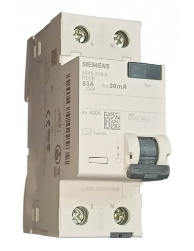 Siemens 5sv5316-0 Diferencial Din 2 X... Siemens 5sv5316-0 Diferencial Din 2 X...