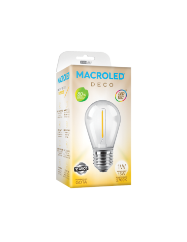 Macroled Bfs14-1ww S14 E27 Led Calida... Macroled Bfs14-1ww S14 E27 Led Calida...