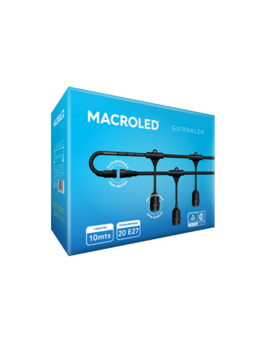 - Macroled Guir-10mt-e27 Guirnalda...