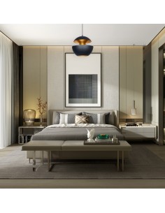 Leuk Gyalaí Negro Y Cobre Colgante Metal 1 X E27 350 X 330mm 2