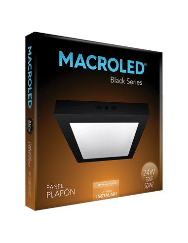 Macroled Npc24ww Plafon Led Negro... Macroled Npc24ww Plafon Led Negro...