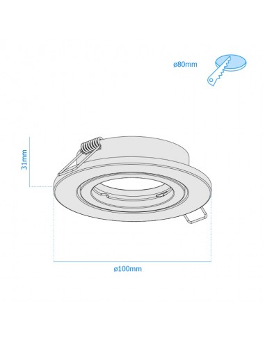 Macroled Adm-d10bco Spot Embutir...