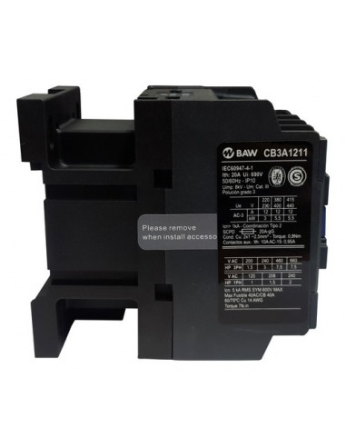 Baw Cb3a1211m7 Contactor Din 3 X 12a...