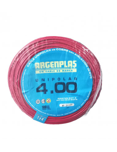Argenplas U4ro Mts. Cable 1 X 4.00... Argenplas U4ro Mts. Cable 1 X 4.00...