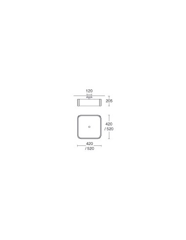 Candil Pt48042 Fort Plafon 4 Caras...