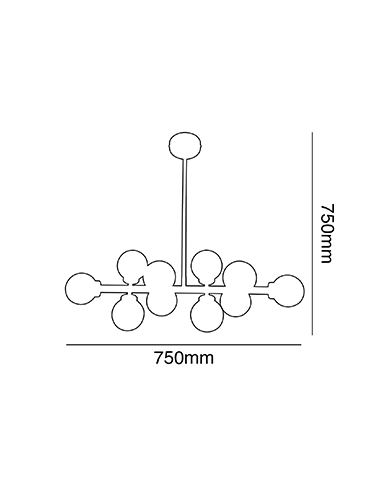 Candil Pt907010 Ball Colgante Bronce... Candil Pt907010 Ball Colgante Bronce...