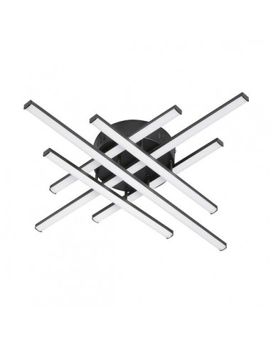 Leuk Basto Negro Aplique Led 42w Luz...