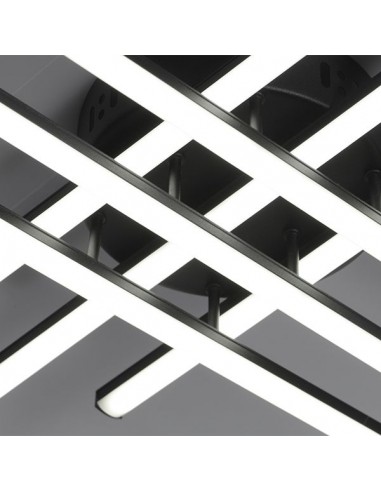 Leuk Basto Negro Aplique Led 42w Luz...