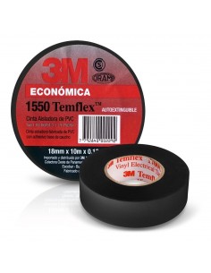 3m 1550  Cinta Aisladora Pvc 10 Mts.  Negra 2