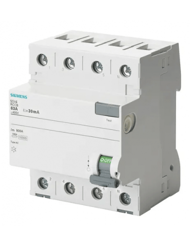 Siemens 5sv5346-0 Diferencial Din 4 X... Siemens 5sv5346-0 Diferencial Din 4 X...