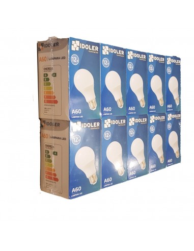 Pack X 10 Idoler A60 12w 6500k Fria...