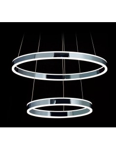 Magnalum Oxd8815/40+60 Rebeca  Colgante Cromo 0,40 X 1,80 120w Led 2