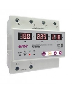 Baw Ru400f80  Selectora De Fase Automatica 3 A 3 - C/detetor De  Alta Y Baja 2