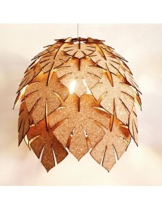 Seso Colgante Puzzle Palm Cork 1 E-27 2