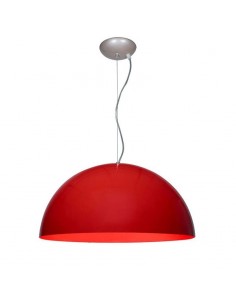Ilum Rust 406b     Media Esfera Roja 1 X  E27 45cm  Sin Tapa Iluminacion Rustica Pantalla Policarbonato 2
