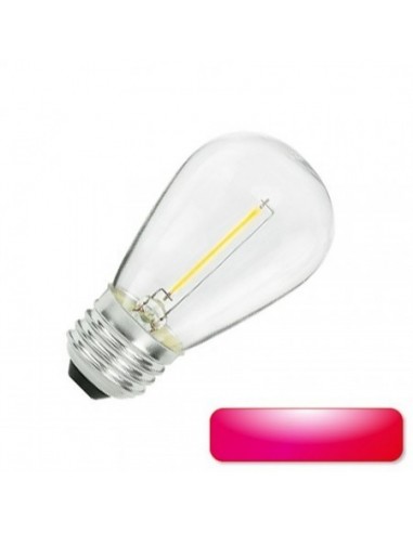 Interelec 404516 S14 E27 Led Rojo...