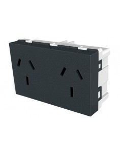 Jeluz 80028     Mod  Platinum Toma Doble            10a      Negro (verona) 2