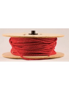 Mts. Cable Textil T101 Rb  2  X   0.75  Rojo Y Negro 2