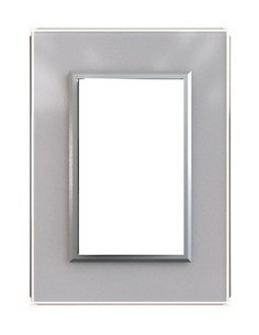 Jeluz 698/38-7  Tapa Std Cristal Glam + Ribete Plata  (verona) 2