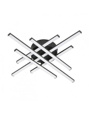 Leuk Basto Negro Aplique Led 42w Luz...