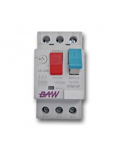 Baw Gtm1-07 Guardamotor 1.60a A 2.50a...