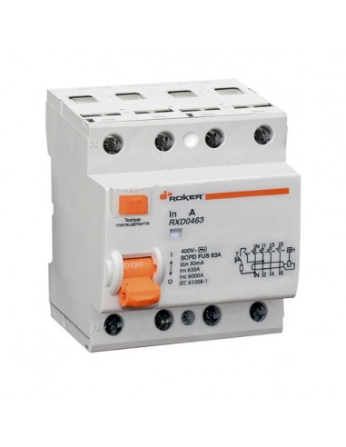 Roker Rxd0463 Diferencial Din 4 X 63a... Roker Rxd0463 Diferencial Din 4 X 63a...