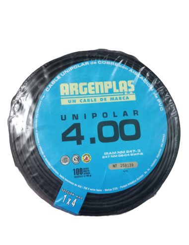 Argenplas U4ne Mts. Cable 1 X 4.00... Argenplas U4ne Mts. Cable 1 X 4.00...