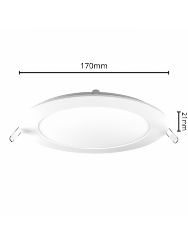 Interelec 403403 Panel Led Embutir...