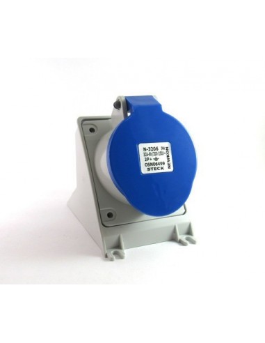 Steck H3206 Base Hembra 3x 32a 2p T... Steck H3206 Base Hembra 3x 32a 2p T...