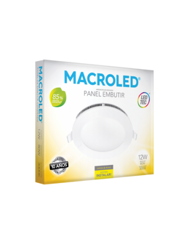 Macroled Per12ww Panel Led Embutir... Macroled Per12ww Panel Led Embutir...