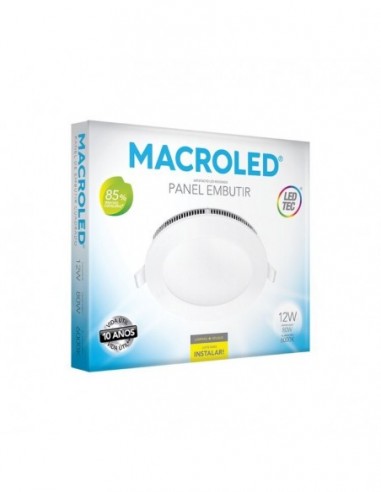 Macroled Per12cw Panel Led Embutir... Macroled Per12cw Panel Led Embutir...