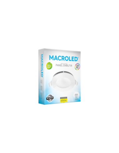 Macroled Per06cw Panel Led Embutir...
