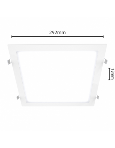 Macroled Pec24cw Panel Led Embutir...