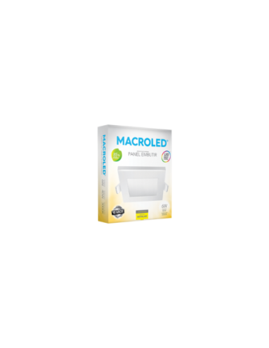 Macroled Pec06ww Panel Led Embutir...