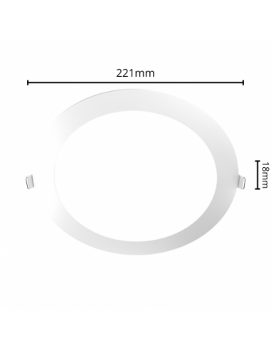Macroled Per18nw Panel Led Embutir...