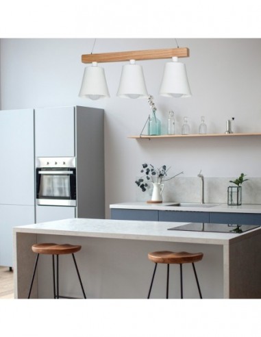 Carilux A26 3l Colgante Madera... Carilux A26 3l Colgante Madera...