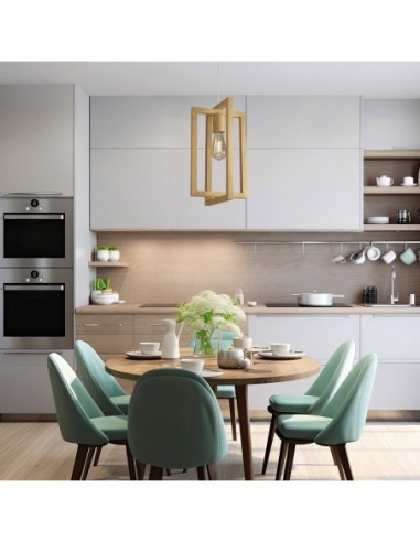 Carilux Co1 Colgante Madera Caroba 1... Carilux Co1 Colgante Madera Caroba 1...