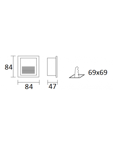 Lucciola Ex033 Empotrable Pared...