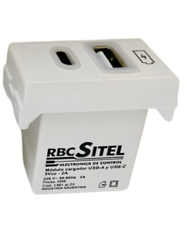 Rbc 1359bl Mod Cargador Usb A C 3a...