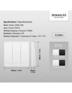 Demasled Domo-34bl-a2 Tecla... 2